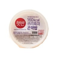 햇반 귀리흑미곤약밥 150g 12개