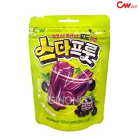 청우식품 청우 스타프룻 젤리 포도맛 80g 트위스트 과즙 젤리 간식 캔디