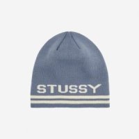 스투시 자카드 스트라이프 스컬캡 비니 페이디드 Stussy Jacquard Stripe Skullcap Beanie Faded