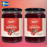 스웨덴산 Sanniti 링곤베리 과일 잼 400g x 2병 쨈