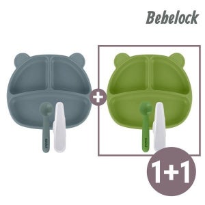 베베락 [보리보리]포네르 플래티넘 실리콘 흡착식판세트 1세트+1세트