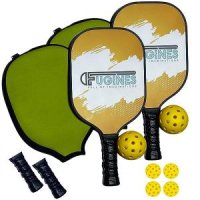 Fugines Pickleball Paddles- Lightweight Pickleball Paddles Set of 2 - Carbon Fiber - Honeycomb Core