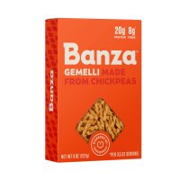 Banza 칙피 제멜리 고단백 숏 파스타 227g 2팩 - 다이어트 병아리콩 통곡물 스파게티 2개