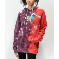 Empyre Girl Jasmine Yin Yang레드 넥타이 Dye Hoodie