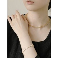 소수 주얼리 Julllog Tennis Necklac bracelet set 줄로그 테니스 목걸이 팔찌 세트