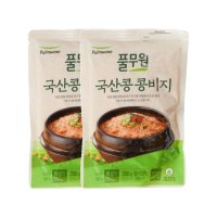 풀무원 건강한 우리집 국산콩 콩비지 보급품 냉동 즉석 식품 밀키트 존맛탱 도시락 엄마 손맛 300g 2개 1세트 25세트