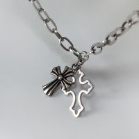 Double cross necklace 더블 십자가 목걸이