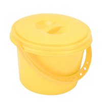 Paint Brush Tub 2 Compartments Bucket Paint Brush Cleaner Cup with Palette for Color Mix