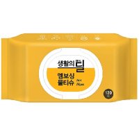 이마트 생활의딜 대용량 엠보싱 물티슈 캡형  5통  120매