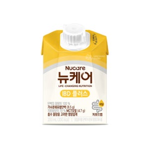 대상웰라이프 뉴케어 IBD 플러스 200ml (30팩) 영양조제식품 장질환자 균형영양식 단백가수분해 지방산 조성 MCT오일 철분 칼슘 비타민D