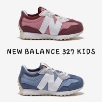 뉴발란스키즈 New Balance Kids 뉴발란스 327 키즈 번지레이스 키즈신발 어린이 운동화 아기신발 사이즈 95160 IH327DK IH327DE