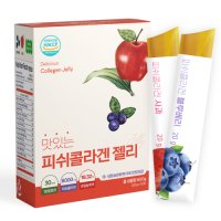 맛있는 피쉬콜라겐 젤리 사과맛+블루베리맛 20g x 30개입