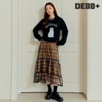 DEBB 23FW 스팽글 튤 벨벳 스커트 1종