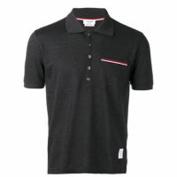 톰브라운 THOM BROWNE 23 RWB 포켓 트리밍 반팔 카라티 MJP022A 0145