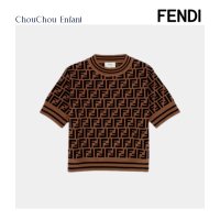 펜디 키즈 아동복 FF패턴 반팔 니트 FENDI JFG069AEYD