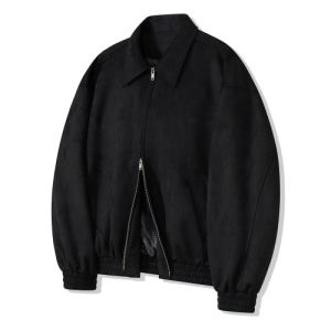 [스탠다드에러] 87-STAN009  [리뉴얼] 스탠다드 블루종 스웨이드 자켓 블랙 87-STAN009