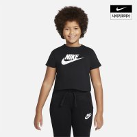 나이키 키즈 NSW 주니어 여아 크롭 티셔츠 NIKE DA6925-012