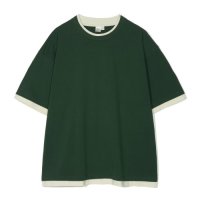 파르티멘토 PARTIMENTO 오버핏 레이어드 티 그린 Overfit Layered Tee Green S