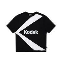 KODAK 케이 라운드넥 우븐 반팔 맨투맨 KEI ROUND NECK WOVEN TEE