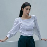 미쏘 매장발송 MIXXO 스퀘어넥 퍼프 블라우스 MIWBLD919B