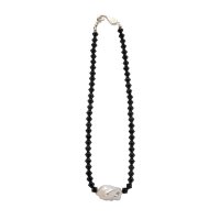[로울],Swarovski stone pearl necklace