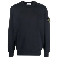 STONE ISLAND 스톤아일랜드 63051 Fleece Sweatshirt 101563051 가먼트다잉 배지 맨투맨 A0020