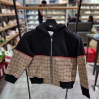 버버리 버버리키즈 체크 패널 JONAH HOODY A1189 후드 가디건 8053939