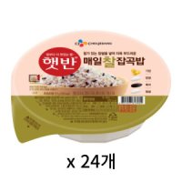 CJ 햇반 매일 찰잡곡밥 210g 24개