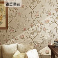 김준 꽃무늬벽지 셀프도배지 인테리어 3d 벽지 E 10m