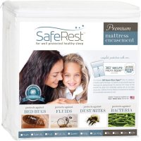 SAFEREST ZIPPERED MATTRESS PROTECTOR - PREMIUM 9-12 INCH WATERPROOF MATTRESS COVER FOR BED - BREATHA