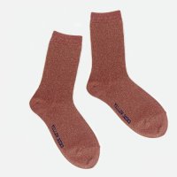 [옐로우삭스] GLITTER SOCKS GOLD RED 글리터 삭스 골드 레드