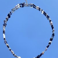 black gemstone necklace