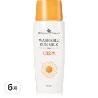 보타니컬테라피 베이비 워셔블 썬밀크80ml  80ml  6개