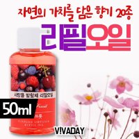 더허브샵 차량용 석고 고급 리필오일 캐모마일그레이프프룻