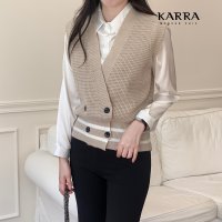 카라 KARRA 랩버튼와플베스트 A3F0544