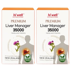 뉴질랜드 하이웰 리버매니저 밀크씨슬 35000mg 60캡슐 2개 Hi Well Liver Manager