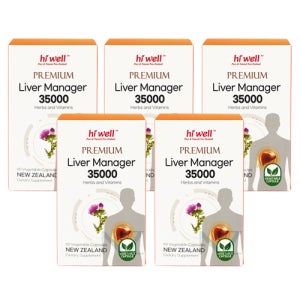하이웰 리버매니저 밀크씨슬 35000mg 60캡슐 5개 Hi Well Liver Manager