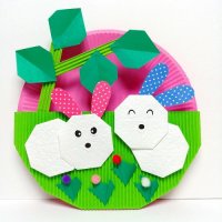 종이접기패키지 동물 종이접시 토끼 방문걸이 만들기재료세트 1인용