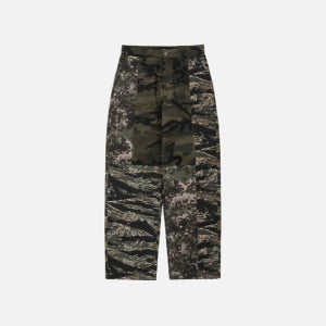 아조바이아조 Camouflage Mixed Pants [Khaki]
