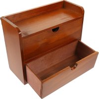 GARNECK DESK ORGANIZER 빈티지 책상 서랍 메이크업 정리함 화장품 보관함 사무용 세면도구 화장품 초콜릿