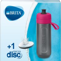 BPA-FREE 플라스틱으로 만든 여행용 BRITA 활성 물 필터 병 헤비 듀티 스포츠 물병 물 필터 - 압착 가능