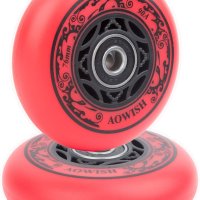 AOWISH RIPSTIK 휠(2개 팩) 76MM RIPSTICK 휠 90A RIPSURF 캐스터 보드 휠 사전 설치된 베어링 ABEC 9(빨간색)