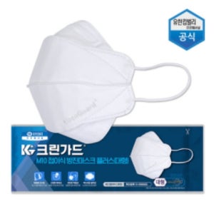 [유한킴벌리] 크린가드 M10 2급 방진마스크 플러스 대형 (44097, 40개입/1팩, 안면부여과식, 접이식)