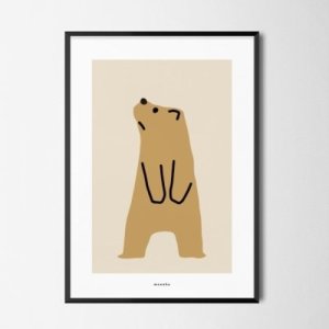 [기타]유니크 인테리어 디자인 포스터 M 그리즐리 베어 알래스카 북극곰