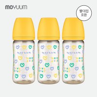 [모윰] PPSU 노꼭지 올인원 젖병 270ml 수수진 콜라보 트리플팩 - 모어러브 에디션