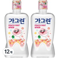 가그린 피치민트 구강청결제  750ml  12개