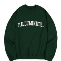 FILLUMINATE 오버핏 아치 로고 스웨트 셔츠그린 Overfit Arch Logo Sweat ShirtGreen FILLUMINATE 기모 S