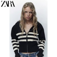 ZARA 자라 스트라이프 니트 집업 가디건 S KR 55