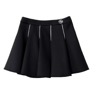 UTAA Neon Baroque Neoprene Flare Skirt  :  Womens Black (UC3SSF301BK)