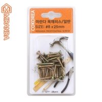 간편 작업 깔끔나선형 목재용피스 일반 8x20mm 2개 공구리못 나사못 콘크리트용못 못